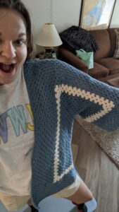 Almost halfway done with Chad's shirt!